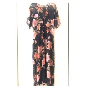 Floral Navy maxi